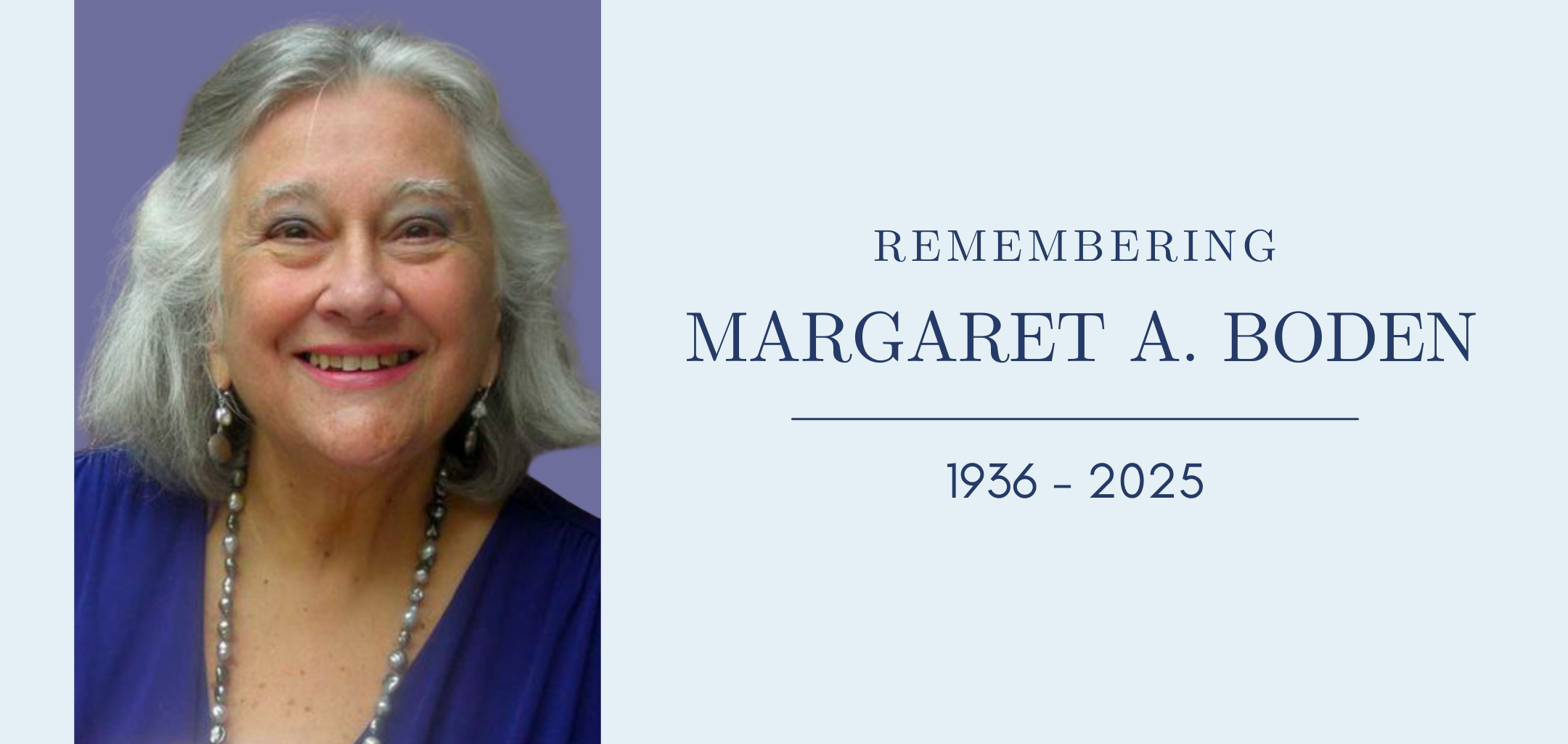Remembering Margaret A. Boden